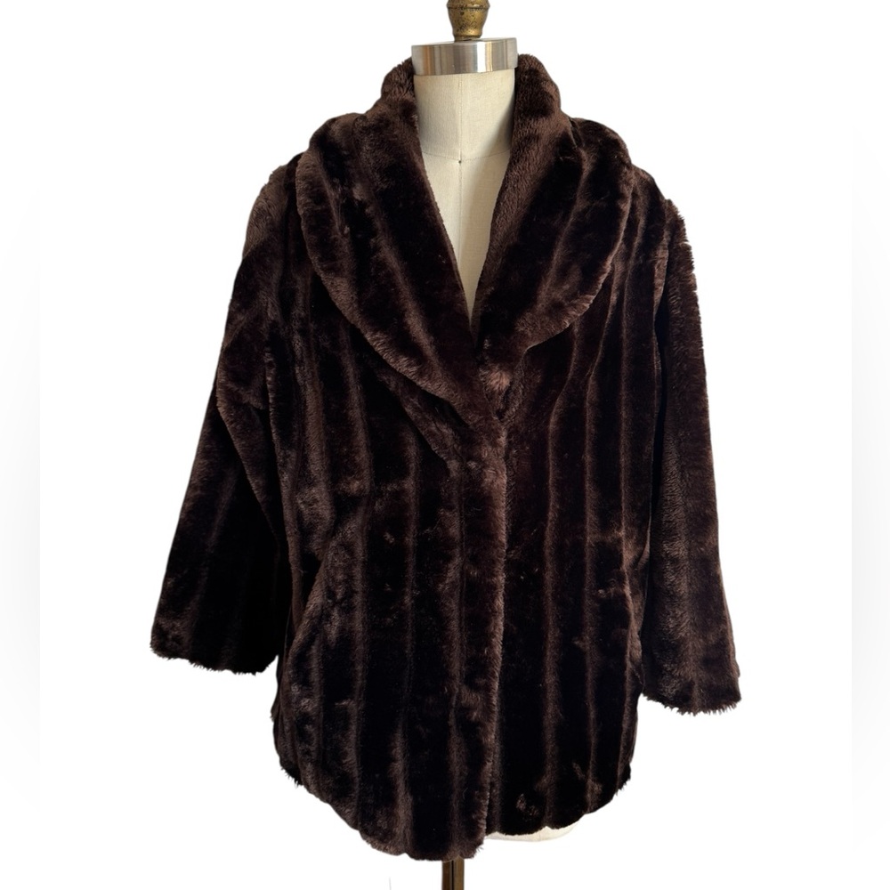 Vintage Faux Mink Fur Jacket